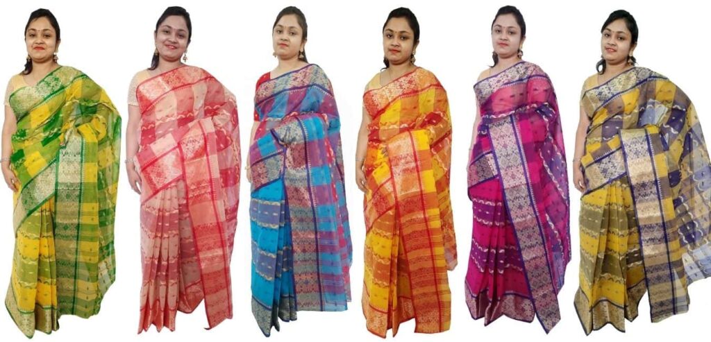 Bengali cotton Tant Saree