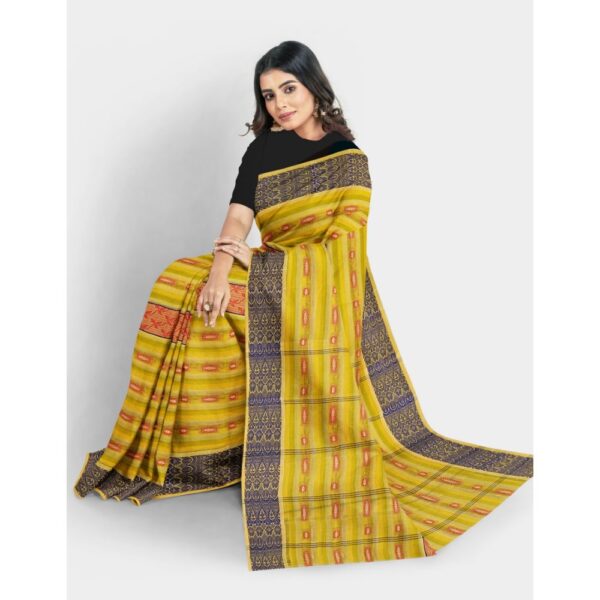 Yellow Tant Cotton Saree for Gaye Hould
