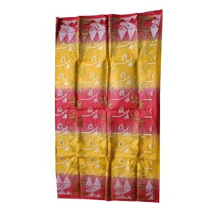 Bengali Traditional Silk Yellow Jamdani Saree