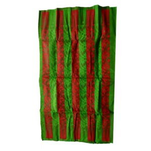 Handwoven Red with Green Dhaka...