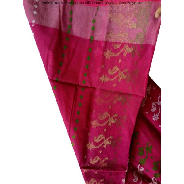 Pink Dhakai Jamdani Saree