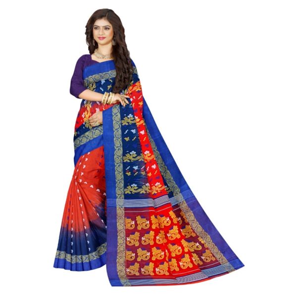 Orange Banarasi Saree with Zari Work