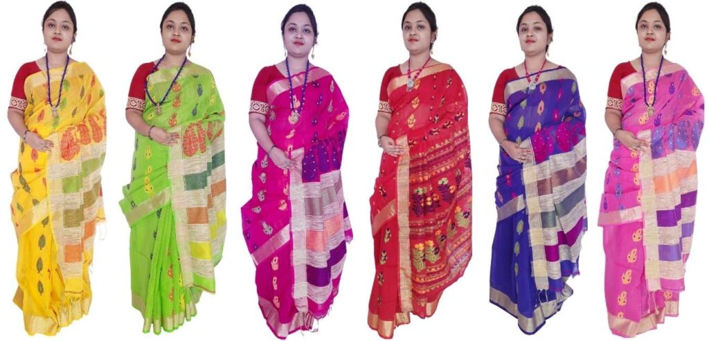 Bengali Handloom Cotton Tant Saree