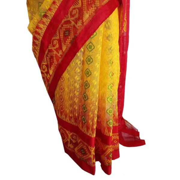 Yellow Saree with Red border online shopping