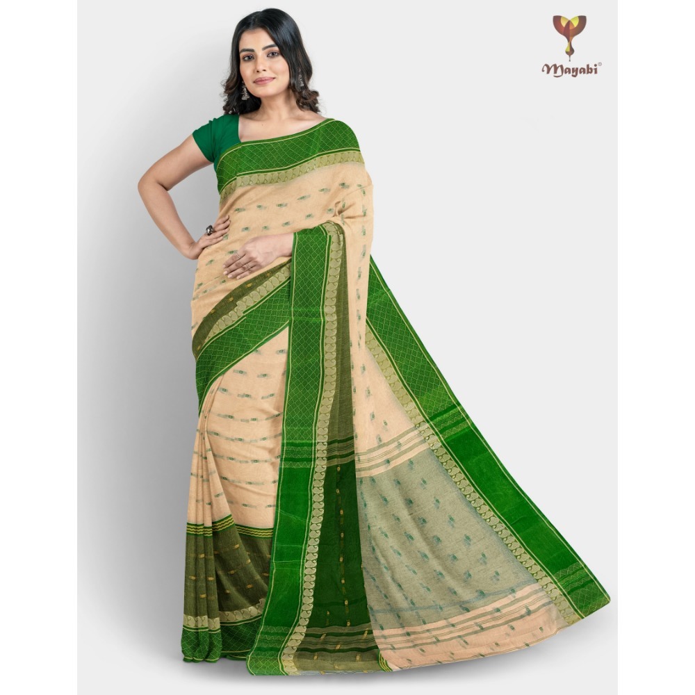Buy Green Cotton Silk Saree online-Karagiri