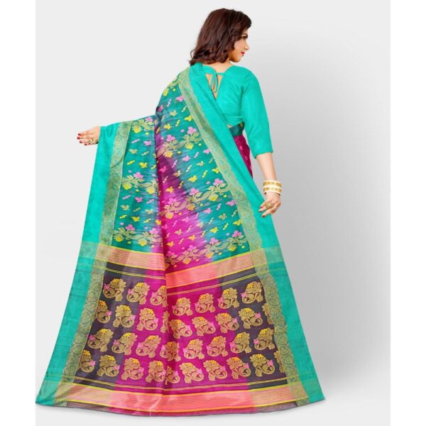 Rani Pink Tant Banarasi Saree