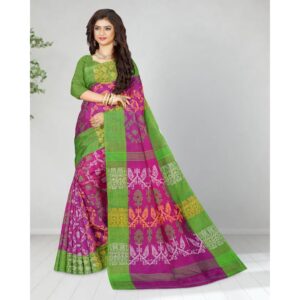 Breathable Purple Cotton Jamda...