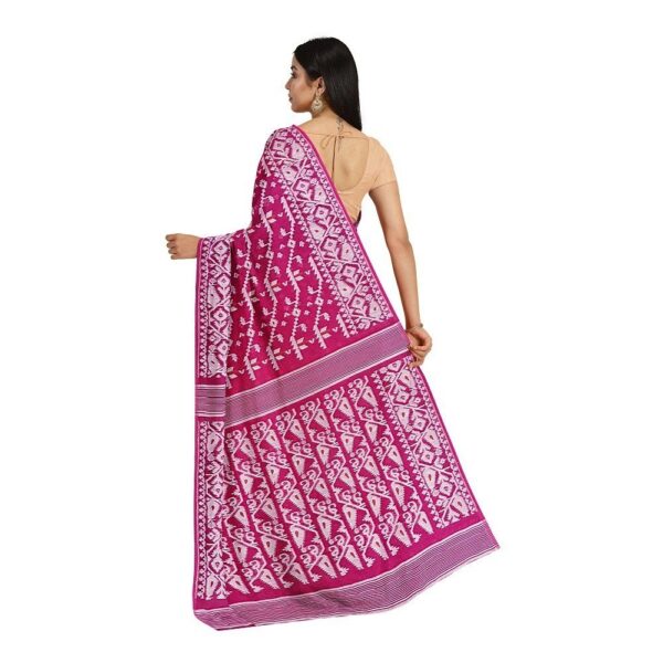 Rani Pink Jamdani Saree