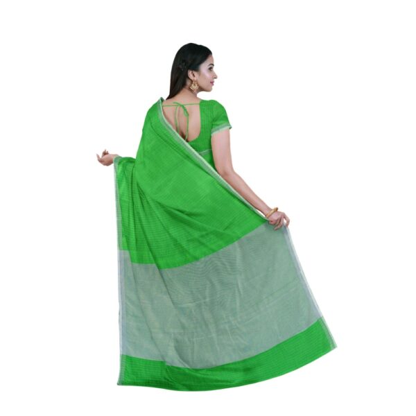 Green Silk Handloom Sari