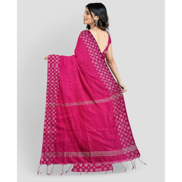 Rani Pink Silk Saree