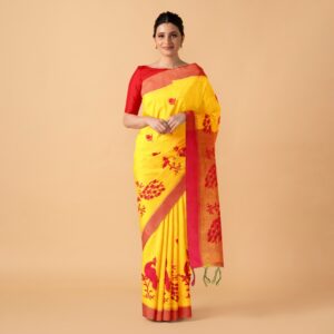 Bengali Yellow Soft Handloom S...