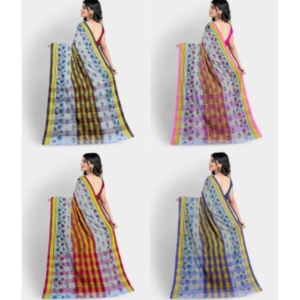 Cotton Printed Tant Sarees Collection