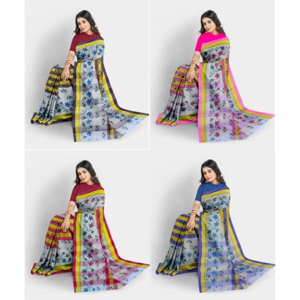 Cotton Printed Tant Sarees Collection 2