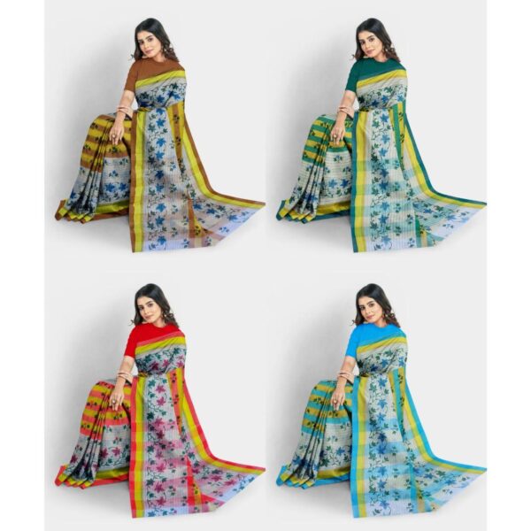 Floral Printed Saree Collections