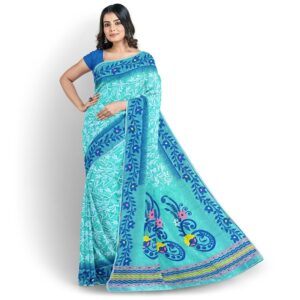 Light Sea Green Jamdani Saree ...