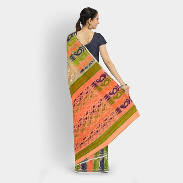 Off White Resham Silk Jamdani Saree