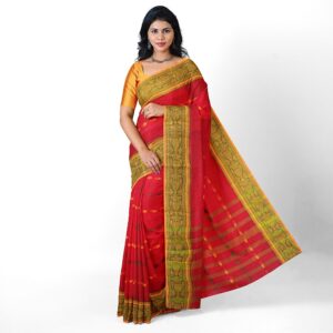 Red Color Pure Cotton Tangail ...