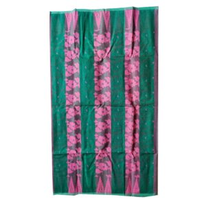 Green and Pink Traditional Jamdani Sari