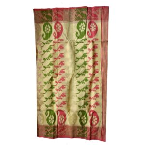 Bengal Handwoven Off-White Dha...