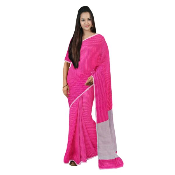 Pink Silk Handloom Sari