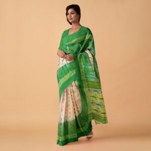 Off White 100% Pure Tussar Cot...