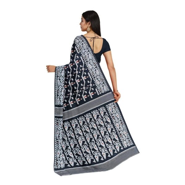 Black and White Jamdani Saree