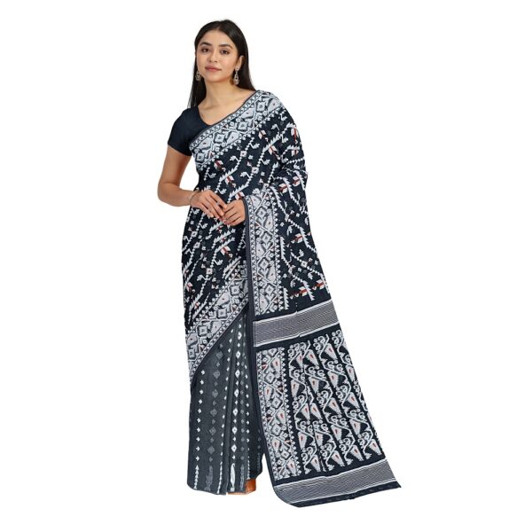 Black and White Jamdani Saree