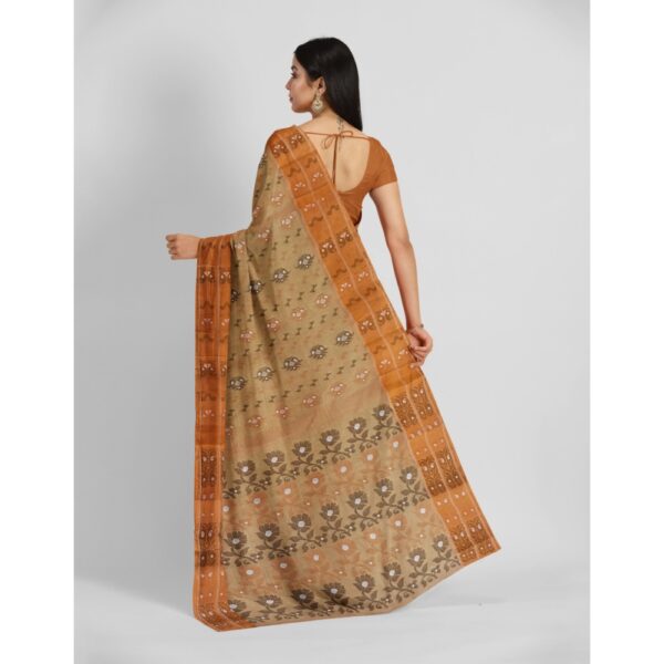 Brown Cotton Baluchari Saree