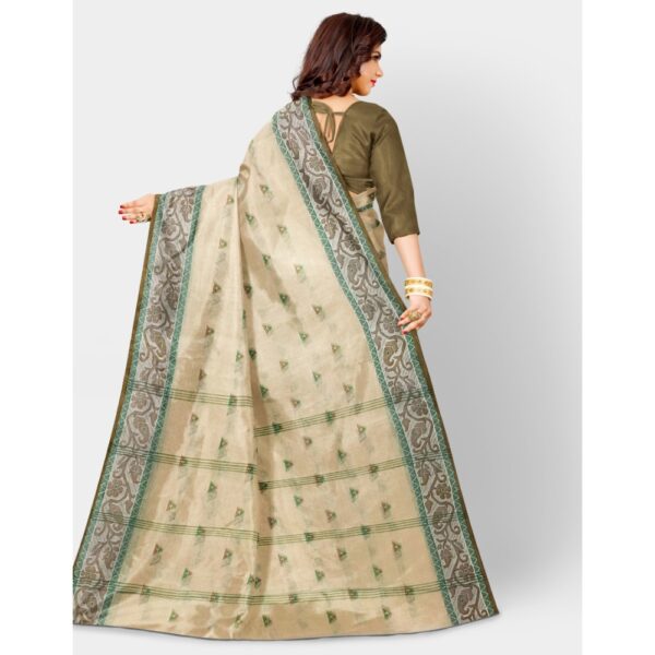 Off White Premium Cotton Sarees