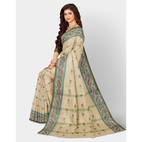 Off White Premium Cotton Sarees