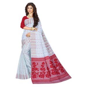 White and Red Soft Dhakai Jamd...