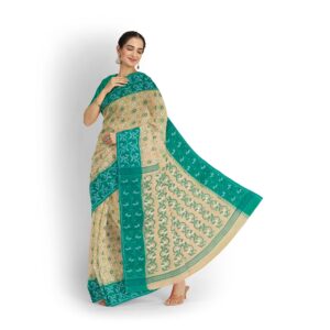 Cream Pure Cotton Dhakai Jamda...