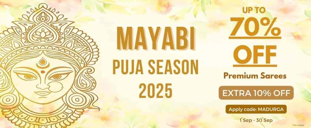Mayabi Saree Durga Puja Sate