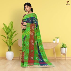 Green Traditional Pure Cotton ...