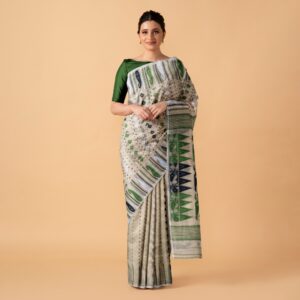 Off White Soft Dhakai Jamdani ...