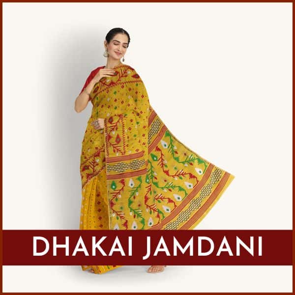 Mayabi Dhakai Jamdani Sarees