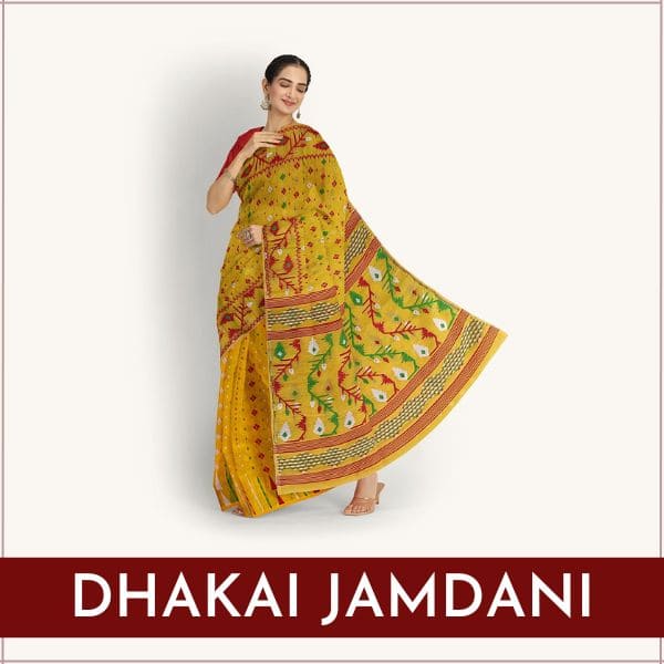 Bengali Dhakai Jamdani Sarees