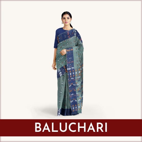 Mayabi Pure Cotton Baluchari Sarees